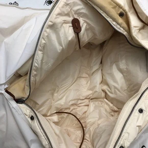 Coach luxury women’s cream long puffer jacket- NWOT- Size Large - Picture 10 of 10